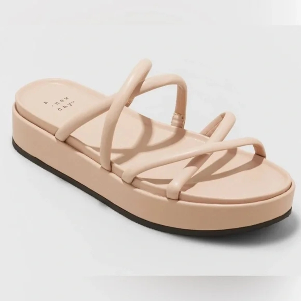 A New Day Women's Platform Strappy Sandals